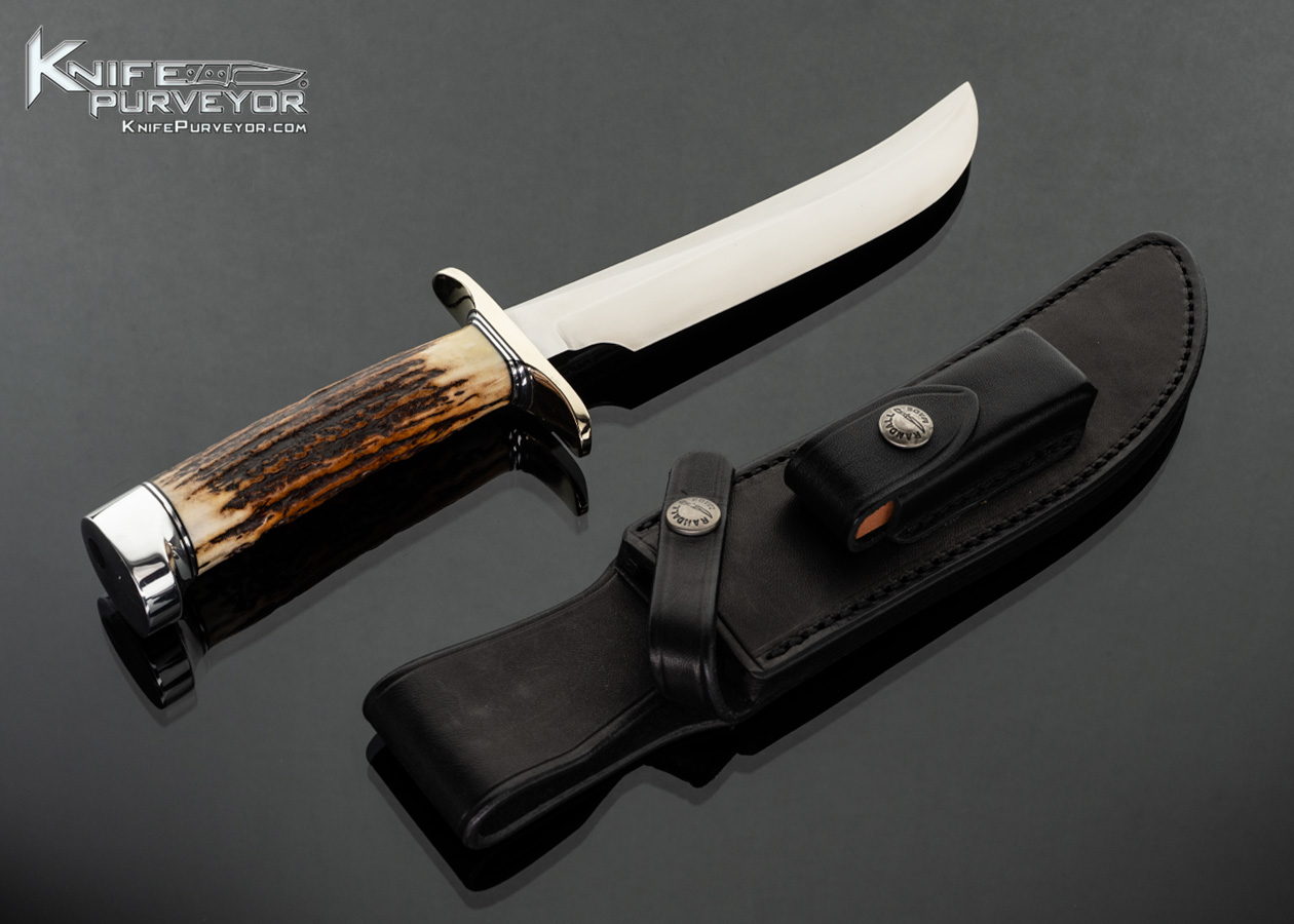Randall Knives Custom Knife Stag Model 4-7 Big Game Skinner Fighter with Sheath - Image 3