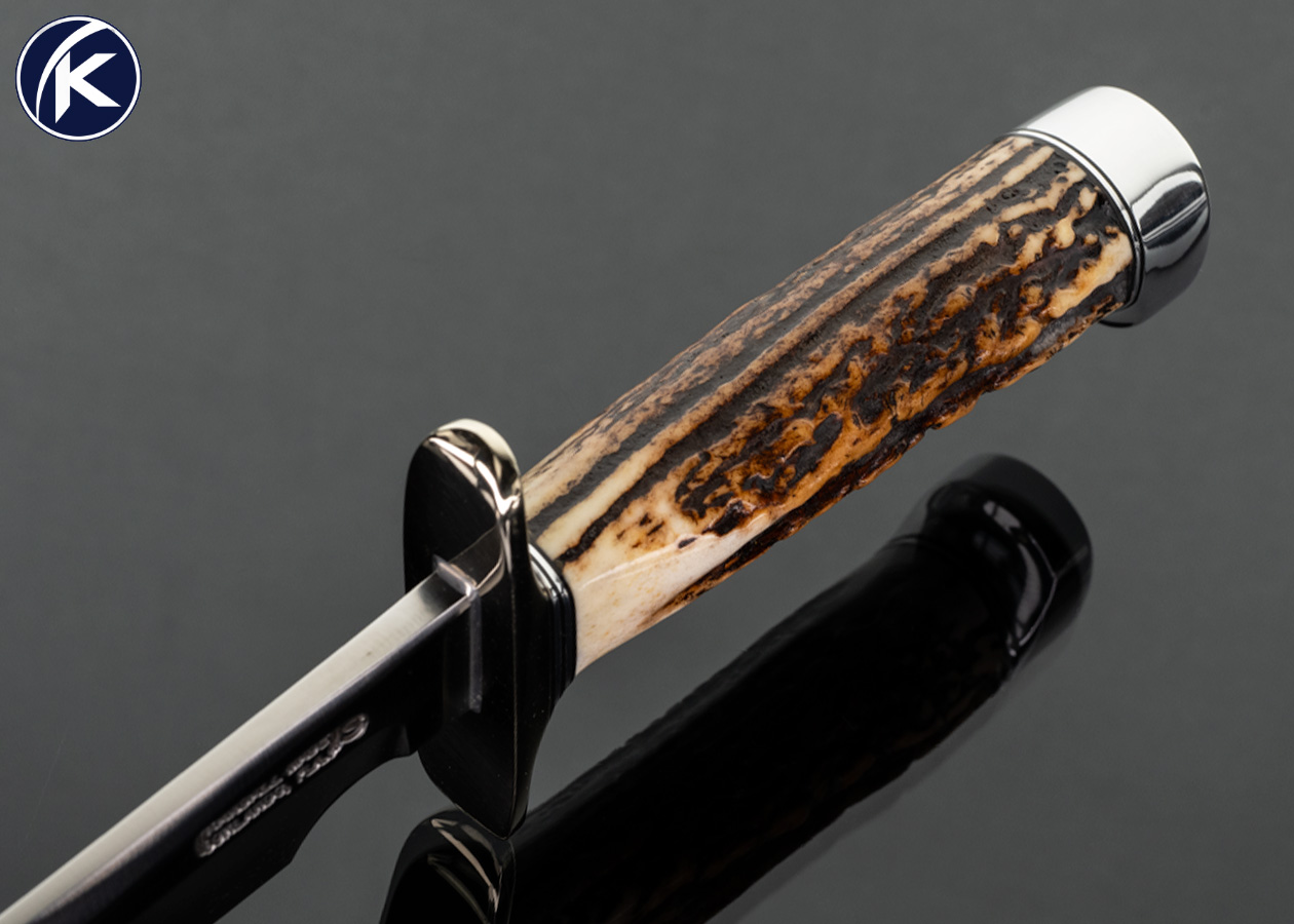 Randall Knives Custom Knife Stag Model 4-7 Big Game Skinner Fighter with Sheath - Image 4