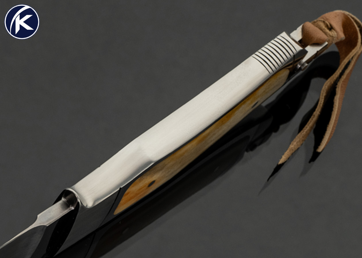 Ricardo Velarde Custom Knife Polished Stag Interframe Integral Hunter 18094