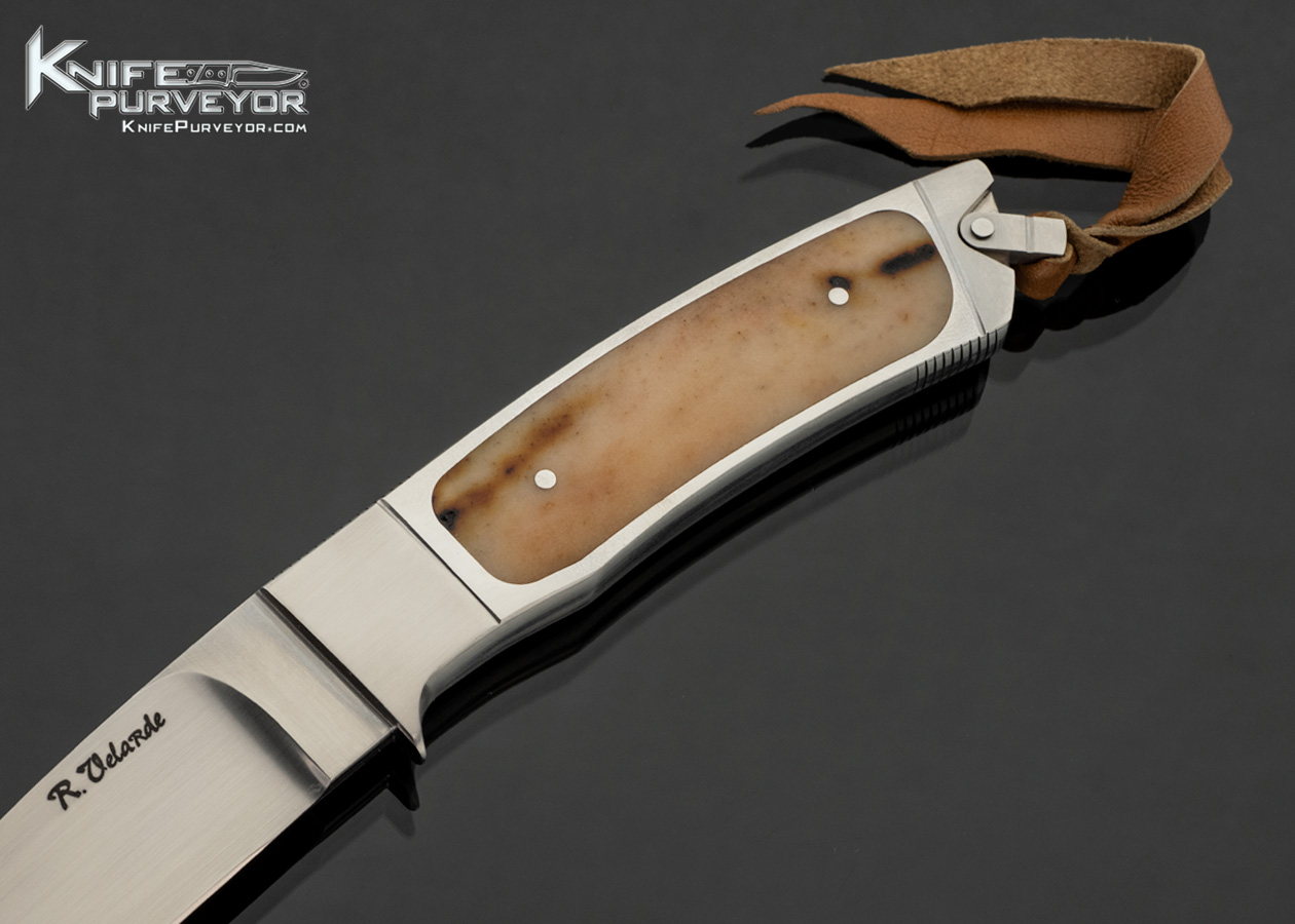 Ricardo Velarde Custom Knife Polished Stag Interframe Integral Hunter - Image 2