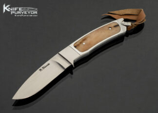 Ricardo Velarde Custom Knife Polished Stag Interframe Integral Hunter 18094