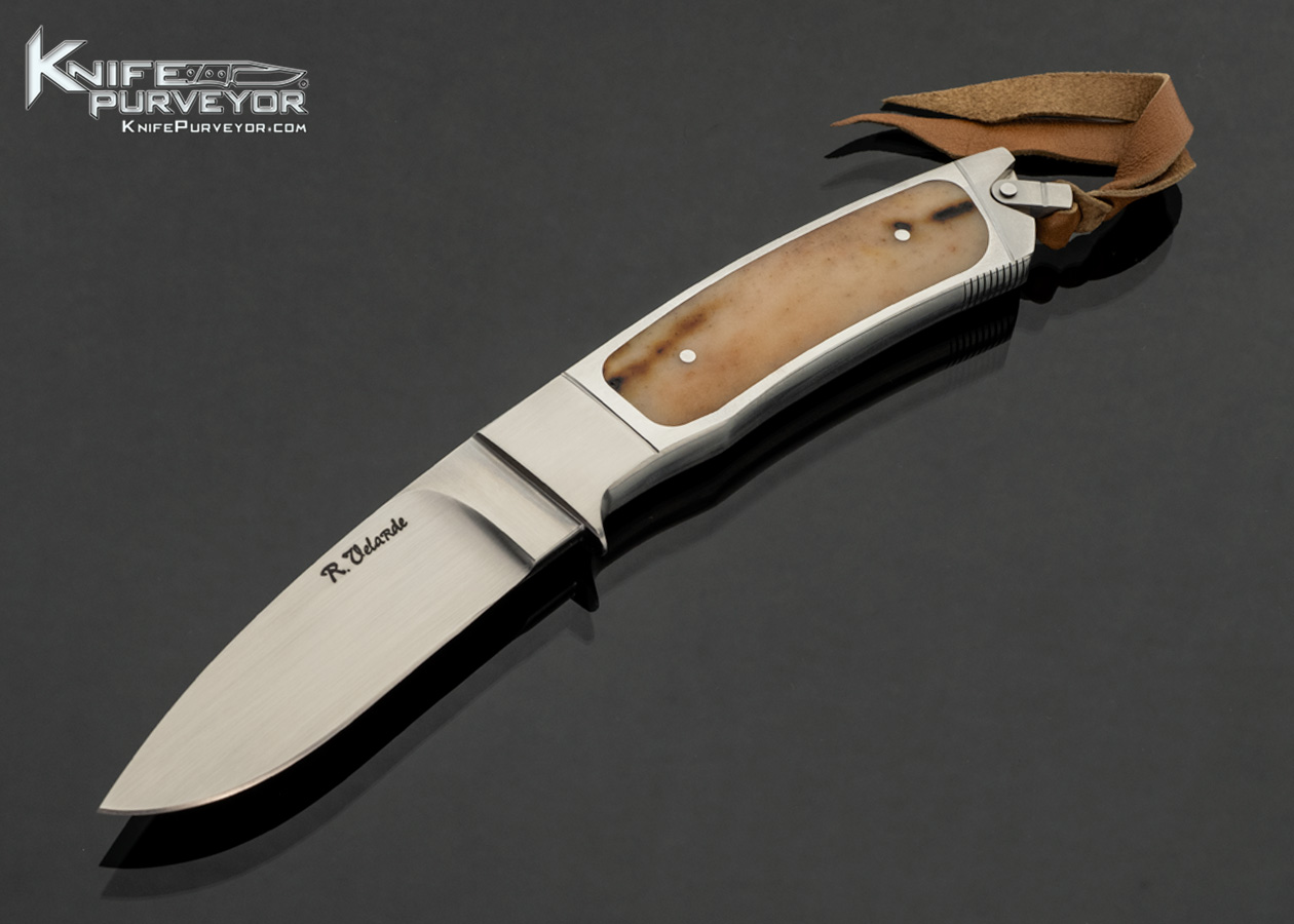Ricardo Velarde Custom Knife Polished Stag Interframe Integral Hunter 18094