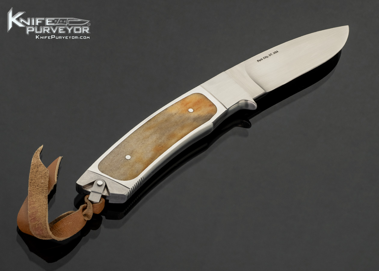 Ricardo Velarde Custom Knife Polished Stag Interframe Integral Hunter - Image 3