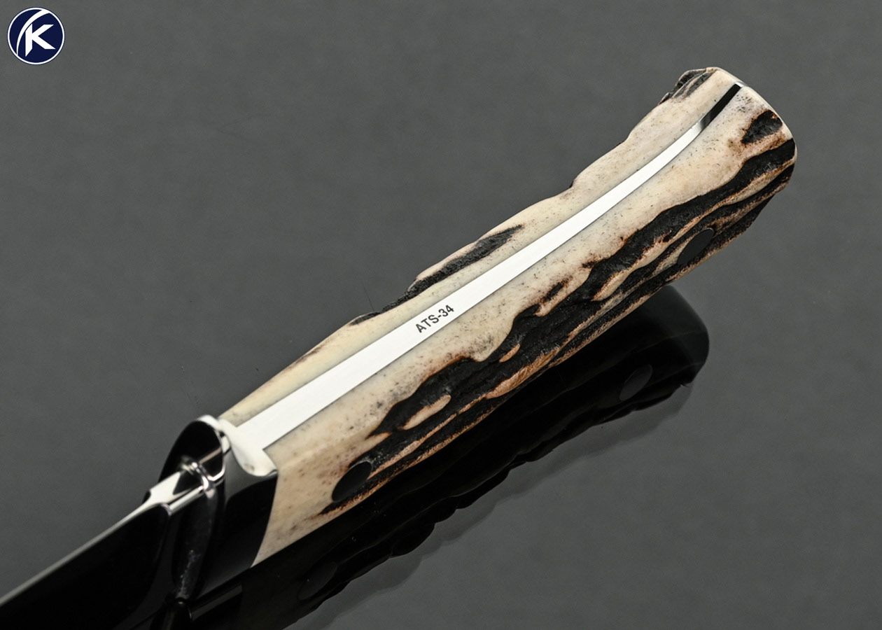 S.R.-Johnson-Custom-Knife-Stag-Clip-Point-Hunter-