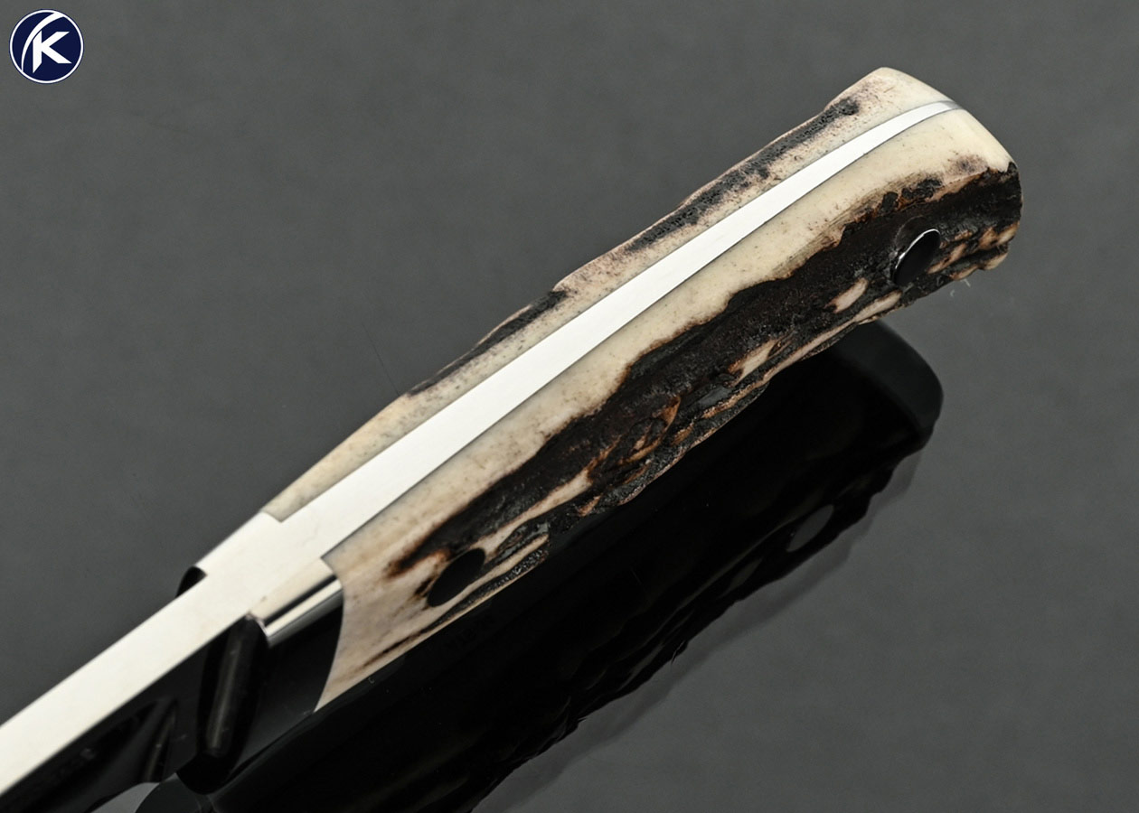 S.R.-Johnson-Custom-Knife-Stag-Clip-Point-Hunter-