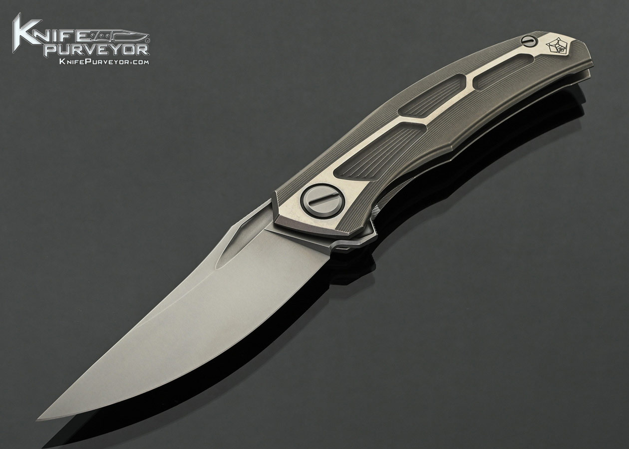 Shirogorov-Knives-Custom-Knife-Quantum-Gen.2-with-Carved-Titanium-with-MRBS-Framelock-Flipper-