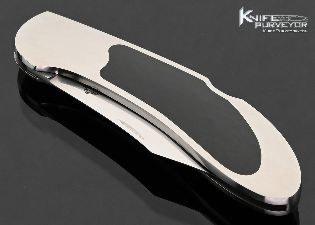 Warren Osborne Custom Knife Edwards Black Jade Interframe Lockback - Image 2