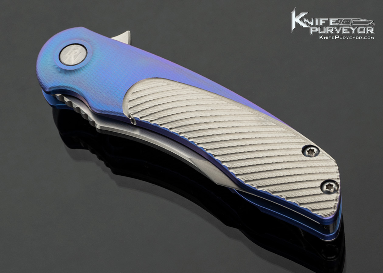 Brian Nadeau Custom Knife Anodized Milled Titanium Cyclone FrameLock - Image 2