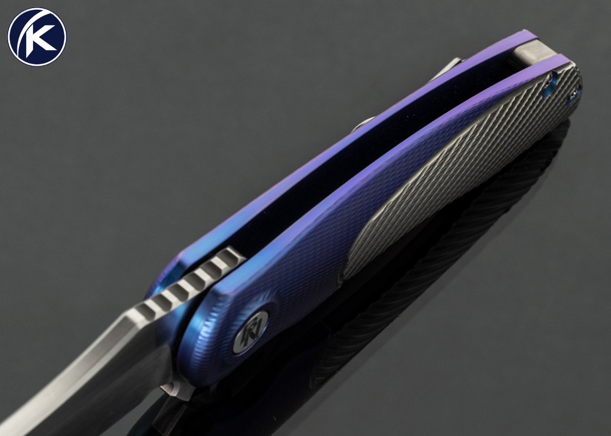 Brian Nadeau Custom Knife Anodized Milled Titanium Cyclone FrameLock - Image 4