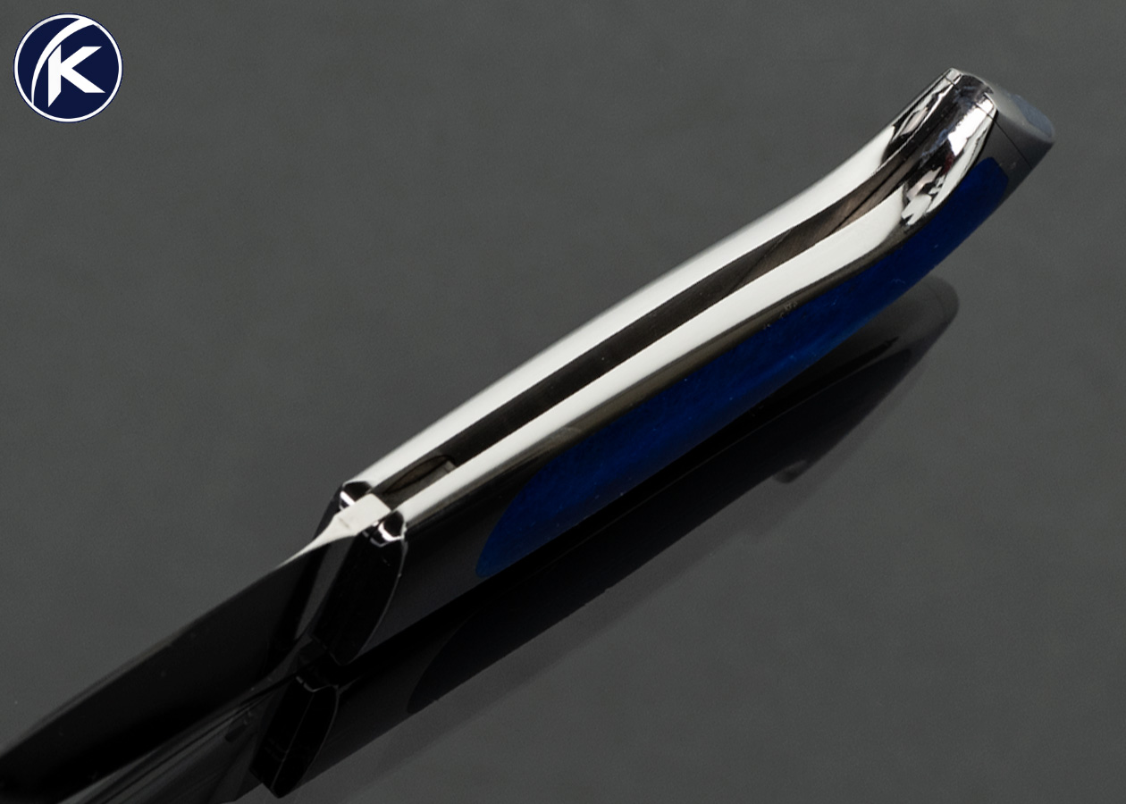 Charlie Bennica Custom Knife Lapis Lazuli Interframe Bennica Lock Gentlemen’s Folder - Image 5