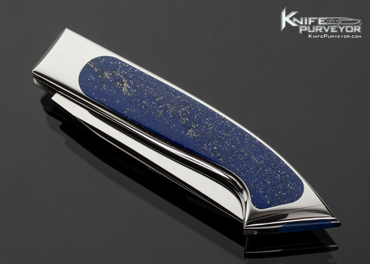 Charlie Bennica Custom Knife Lapis Lazuli Interframe Bennica Lock Gentlemen’s Folder - Image 2