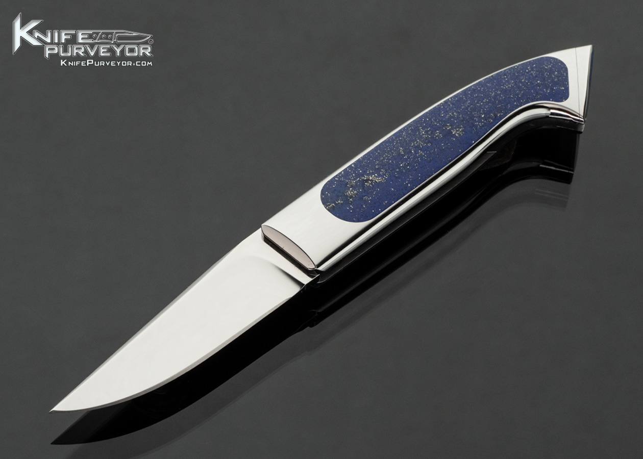 Charlie Bennica Custom Knife Lapis Lazuli Interframe Bennica Lock Gentlemen’s Folder 18063