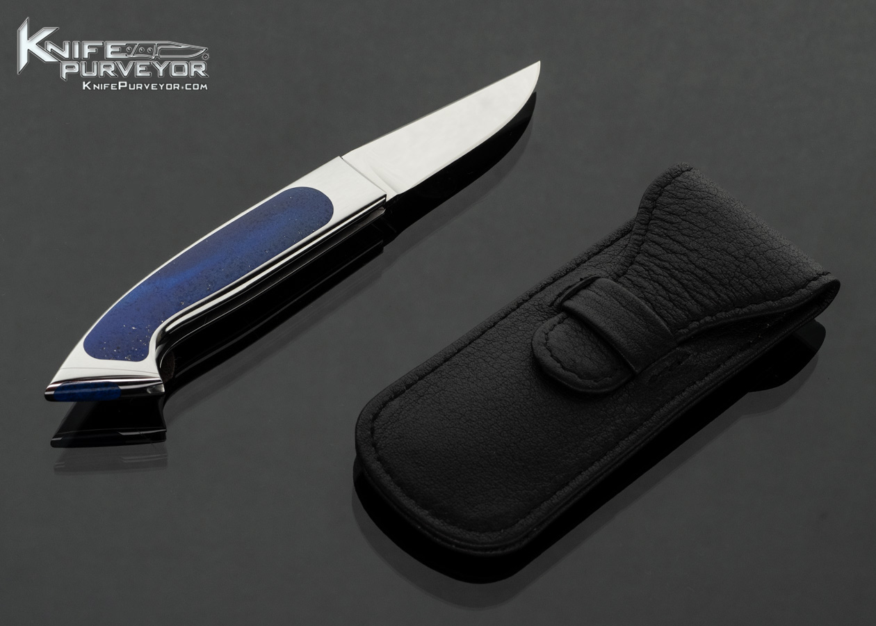 Charlie Bennica Custom Knife Lapis Lazuli Interframe Bennica Lock Gentlemen’s Folder - Image 3
