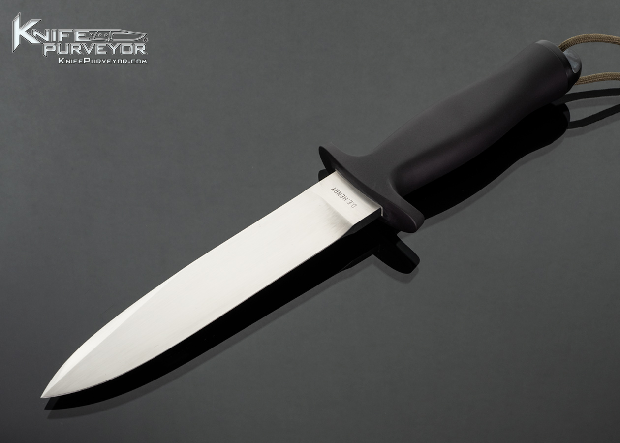 D.E. Henry Custom Knife Aluminum Handle and Pommel Vietnam Fighter 17186
