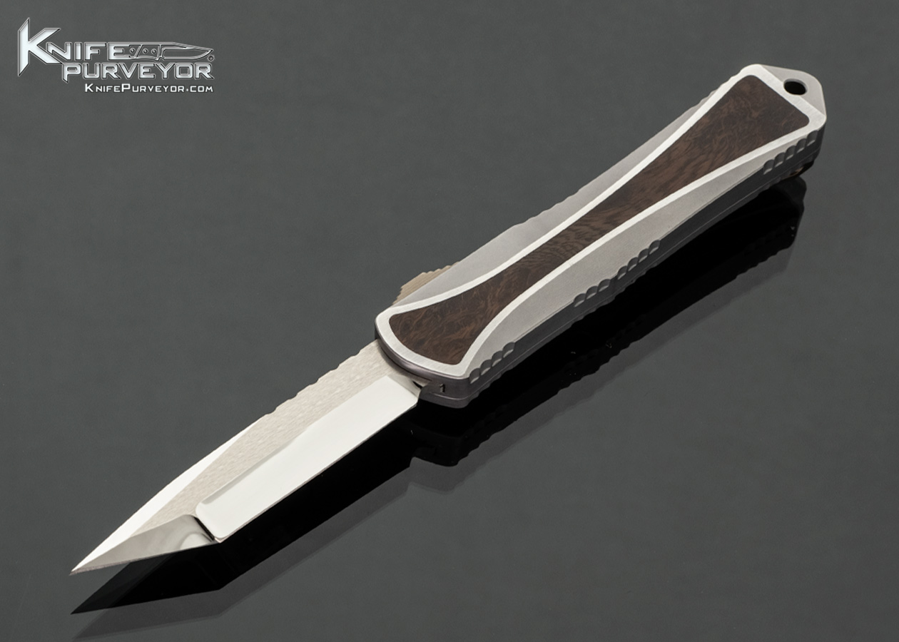 Heretic Knives Custom Knife Manticore S HG Elmax Tanto with Desert Ironwood Interframe OTF Auto #009 18262