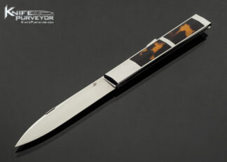 Jean Pierre Sucheras Custom Knives Amber Interframe Midlock Dagger 18010