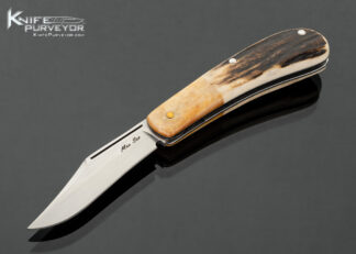 Sao-Knives-(Max-Sao)-Custom-Knife-Small-Trapper-Bone-and-Stag-Slip-Joint-with-Half-Stop-