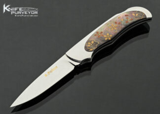 Shun-Fujikawa-Custom-Knife-Blacklip-Tahitian-Pearl-Shell-Semi-Interframe-with-24Kt-Gold-Makie-Overlays-Lockback-