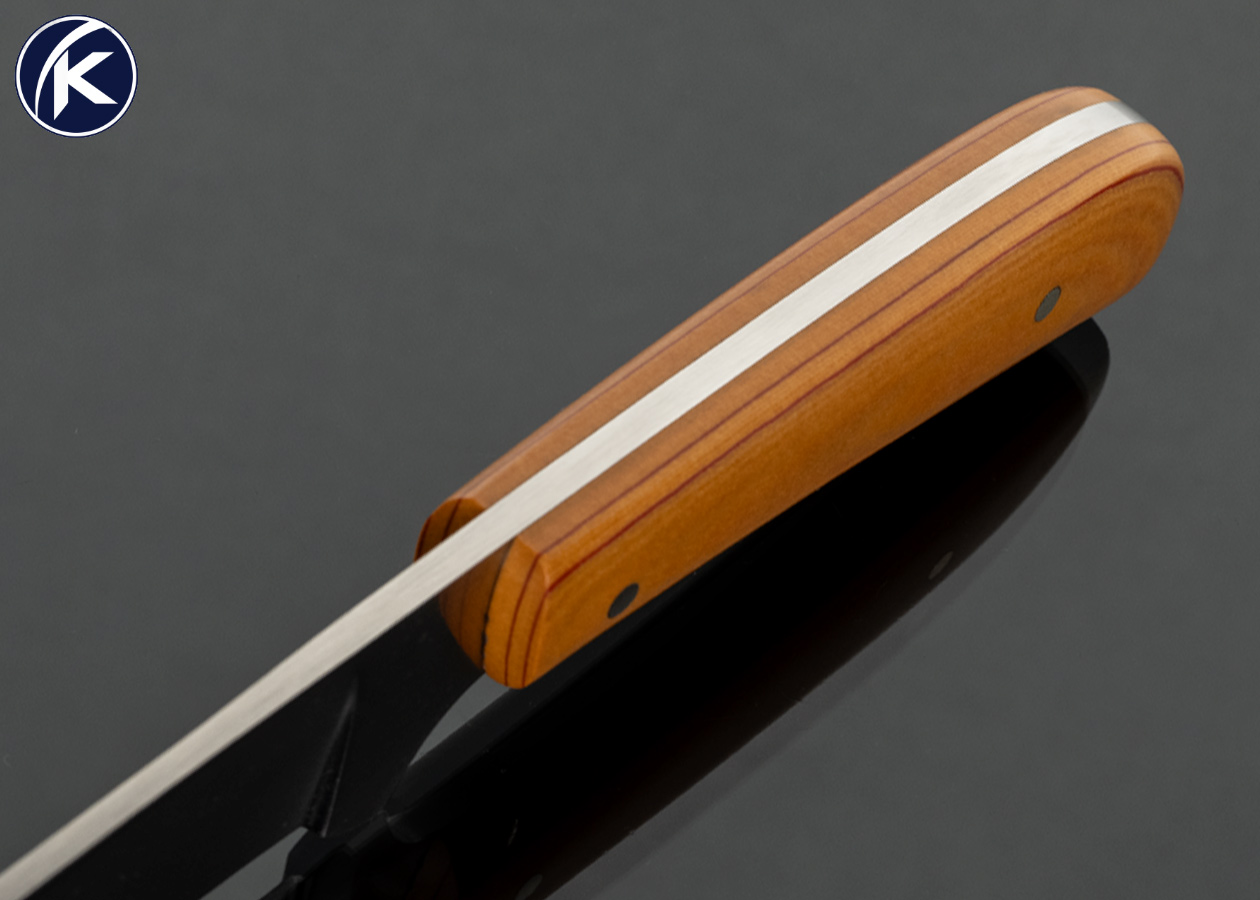 Tim Britton Custom Knife Westinghouse Micarta Fixed Blade with Red Liners - Image 3