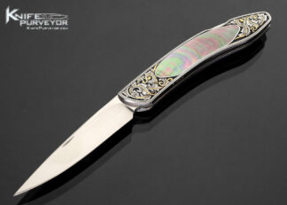 Andy-Shinosky-Custom-Knife-Sole-Authorship-Engraved-Black-Lip-Pearl-Shell-Lockback-