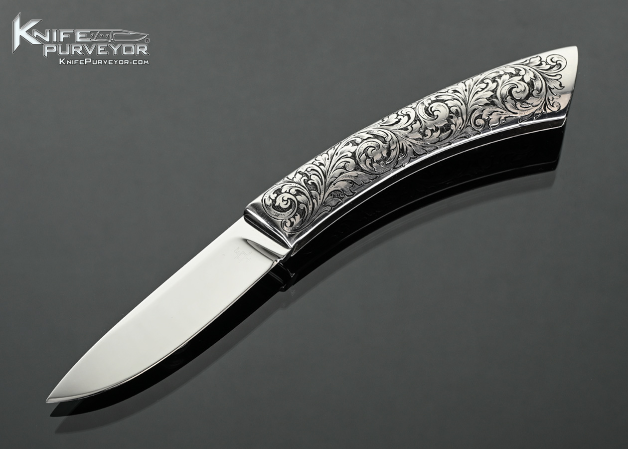 Billy Mace Imel Custom Knife Half Stop Slip Joint Ken C. Hunt Engraved 18438