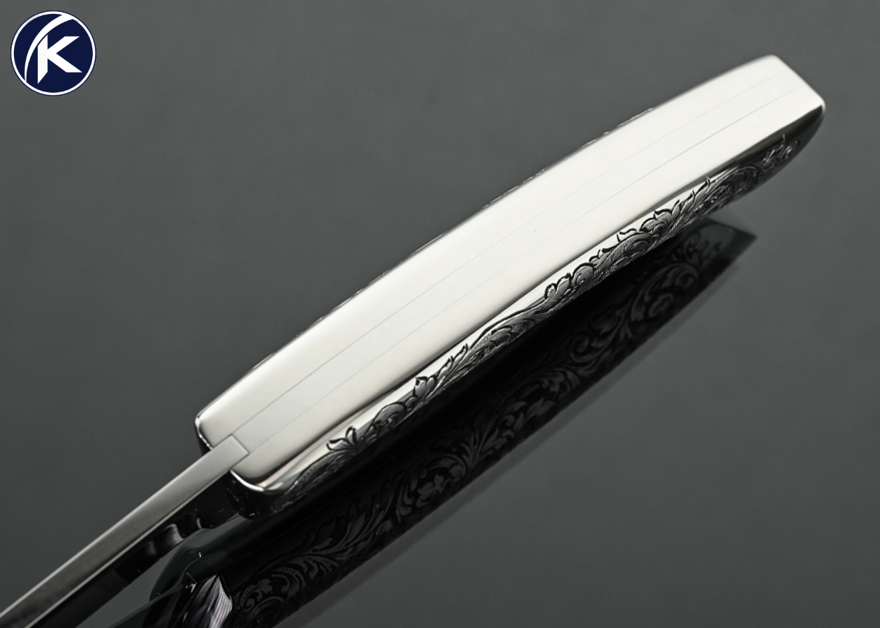 Billy Mace Imel Custom Knife Half Stop Slip Joint Ken C. Hunt Engraved - Image 4