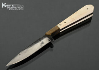 Daniel-Winkler-Custom-Knife-Small-File-Neck-Knife-Hunter-with-Bone-Scrimshawed-by-Karen-Shook-and-Winkler-Sheath-