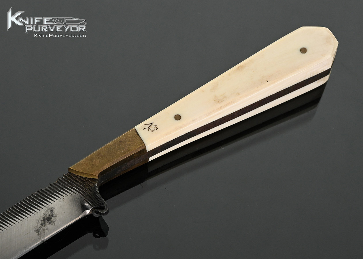 Daniel-Winkler-Custom-Knife-Small-File-Neck-Knife-Hunter-with-Bone-Scrimshawed-by-Karen-Shook-and-Winkler-Sheath-