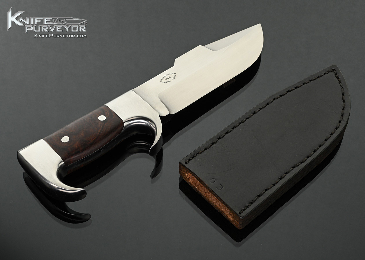Edmund-Davidson-Custom-Knife-Ironwood-Integral-1st-“Elmer-Keith”-Fixed-Blade-