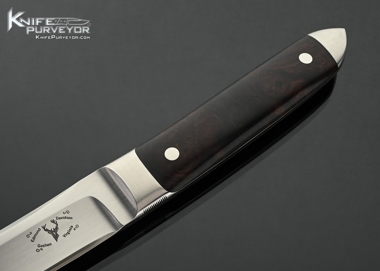 Edmund-Davidson-Custom-Knife-Ironwood-Integral-with-Tanto-Style-Blade-