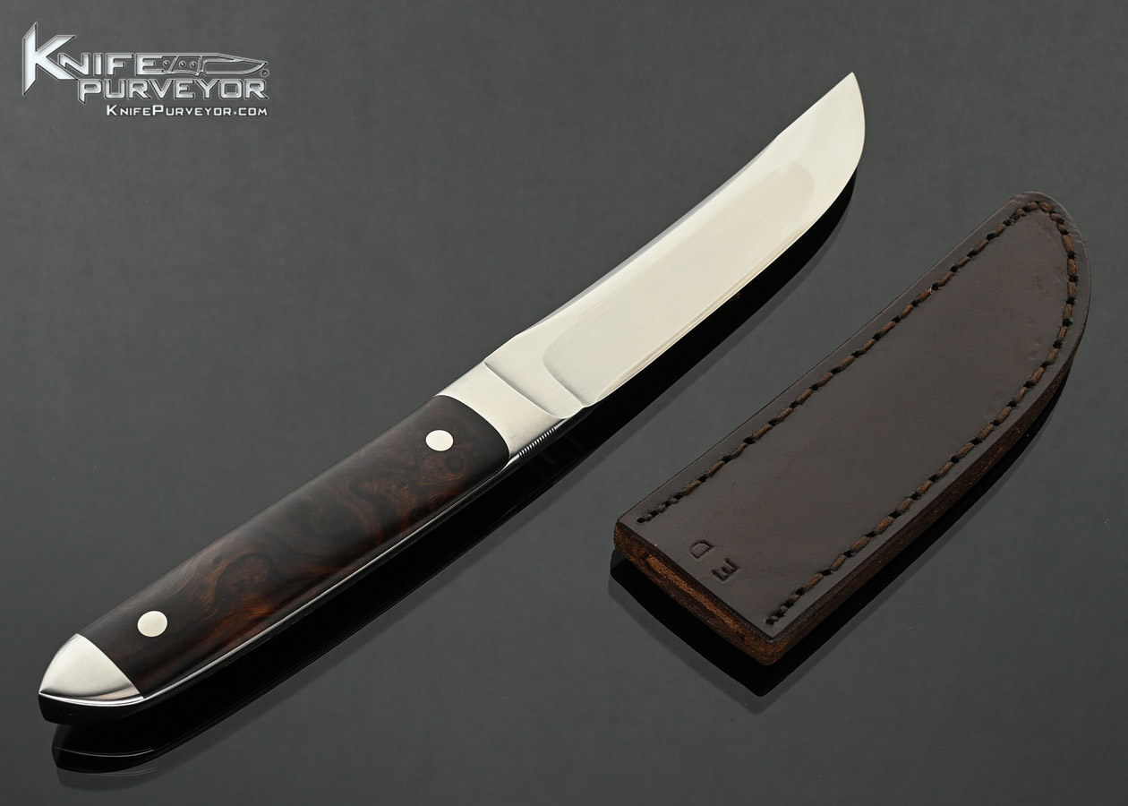 Edmund-Davidson-Custom-Knife-Ironwood-Integral-with-Tanto-Style-Blade-