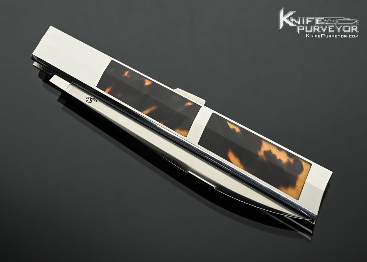 Jean Pierre Sucheras Custom Knives Amber Interframe Midlock Dagger - Image 2