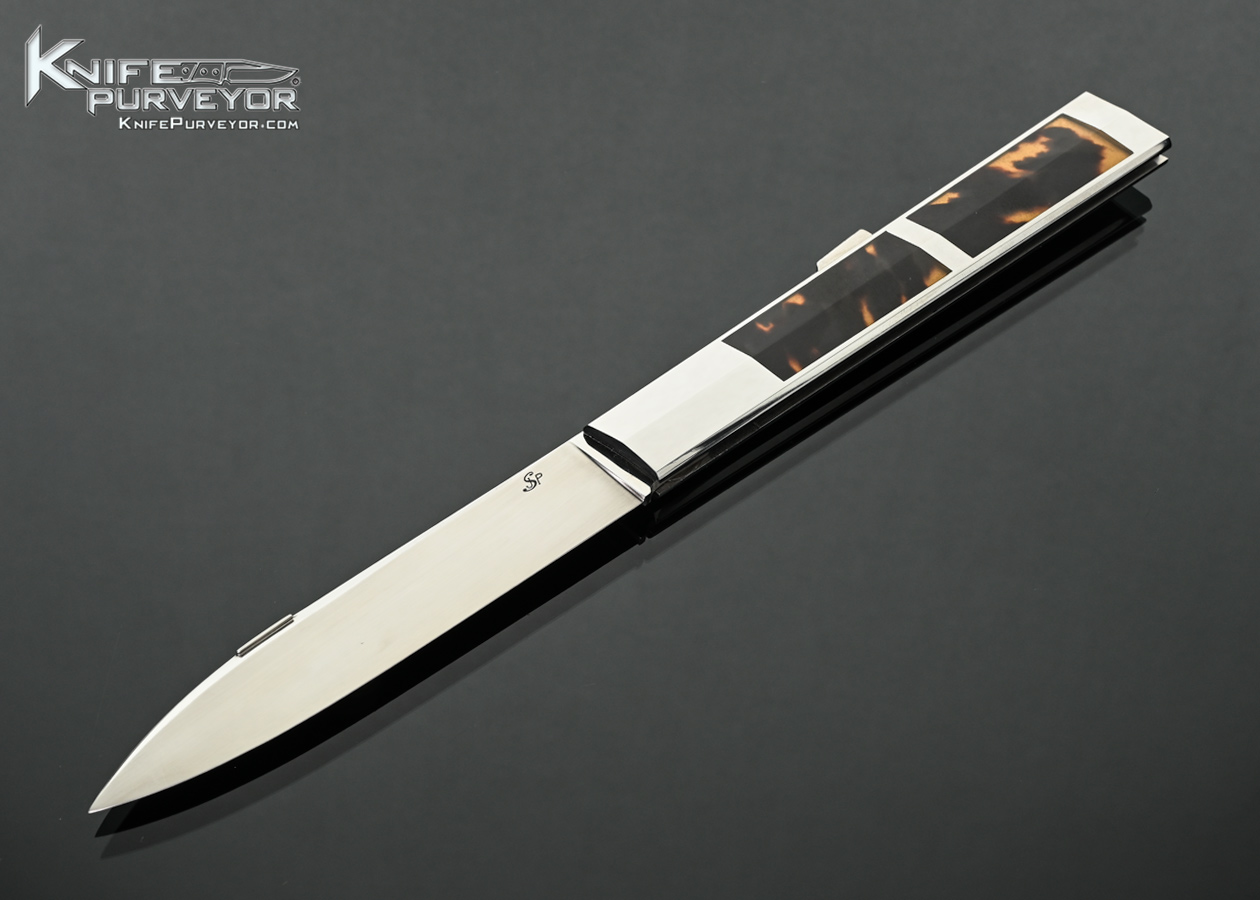 Jean Pierre Sucheras Custom Knives Amber Interframe Midlock Dagger 18308