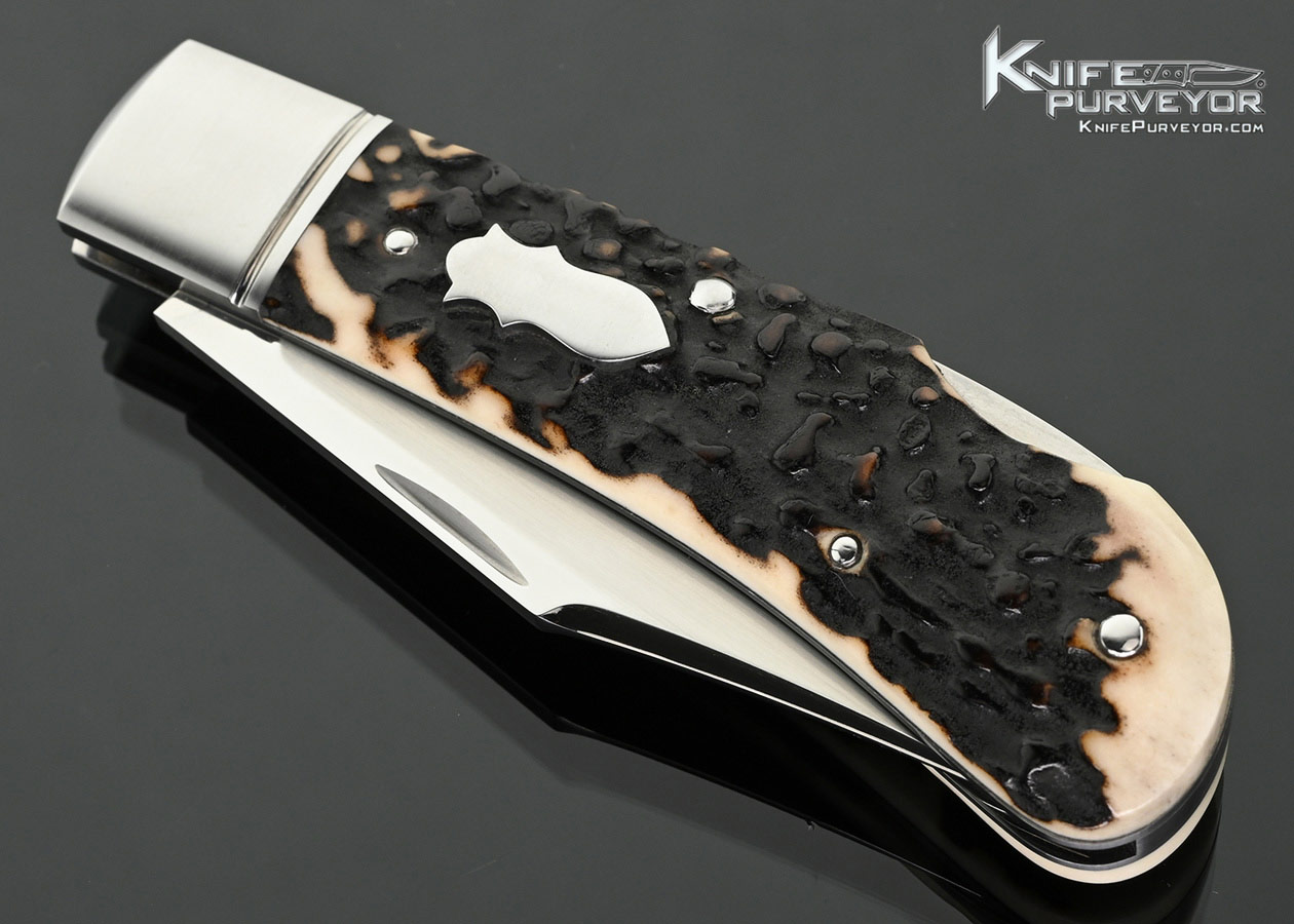 Ryuichi-Kawamura-Custom-Knife-Lanny’s-Clip-Stag-Lockback-