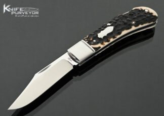 Ryuichi-Kawamura-Custom-Knife-Lanny’s-Clip-Stag-Lockback-