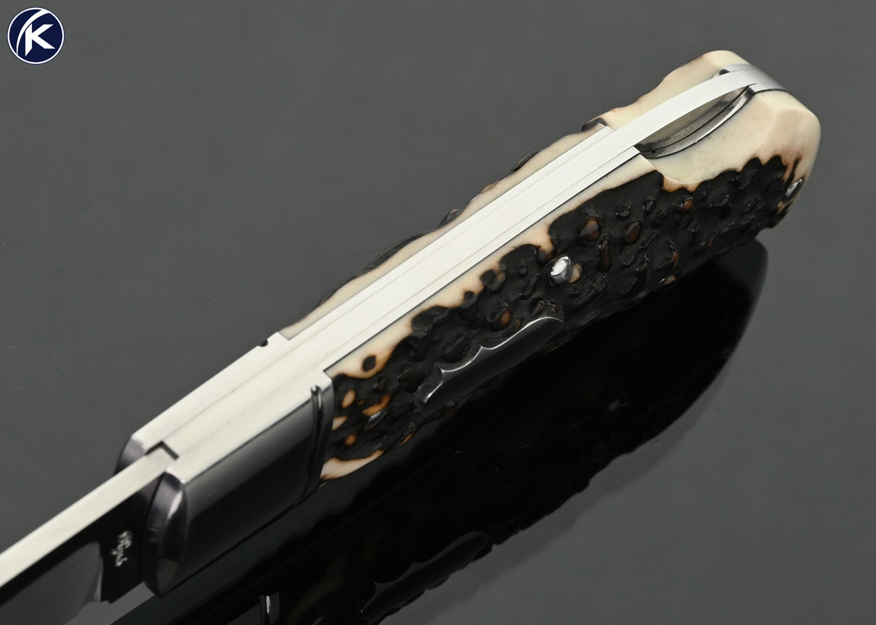 Ryuichi-Kawamura-Custom-Knife-Lanny’s-Clip-Stag-Lockback-