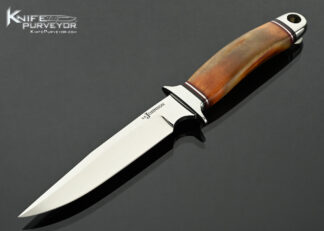 S.R.-Johnson-Custom-Knife-Polished-Stag-One-of-a-Kind-“Jack’s-Knife”-with-Leather-Sheath-