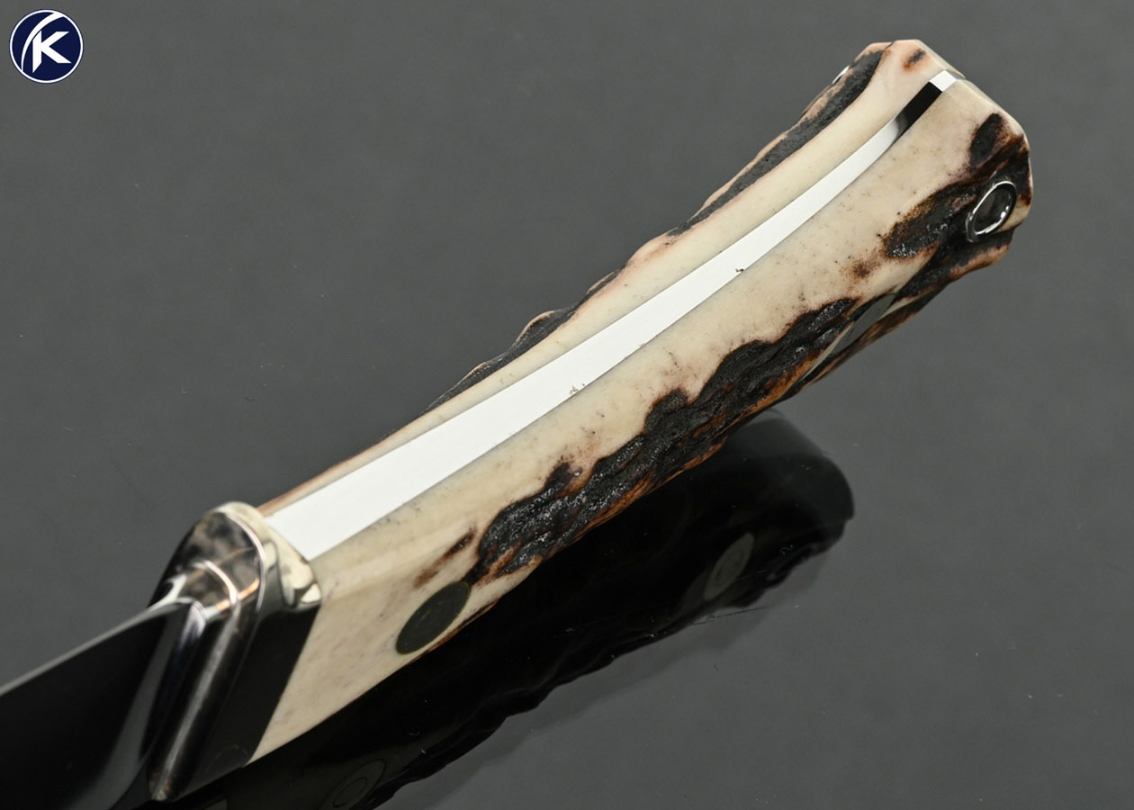 S.R. Johnson Custom Knife Stag Skinner