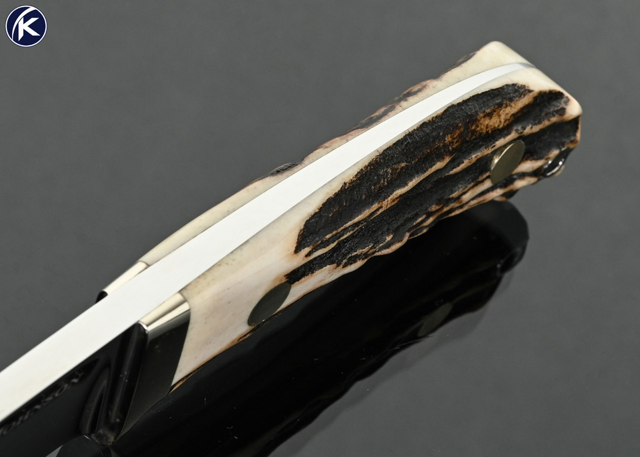 S.R. Johnson Custom Knife Stag Skinner