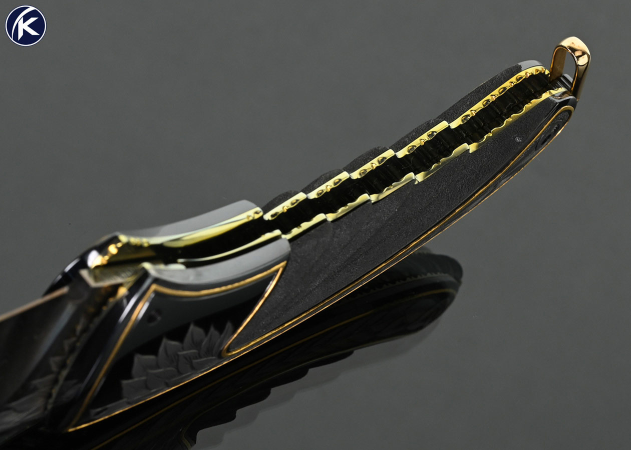 Van-Barnett-Custom-Knife-“Raven”-Sole-Authorship-Engraved-