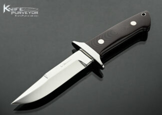 Laramie Jackson Custom Knife Maroon Micarta Chute Knife 18529