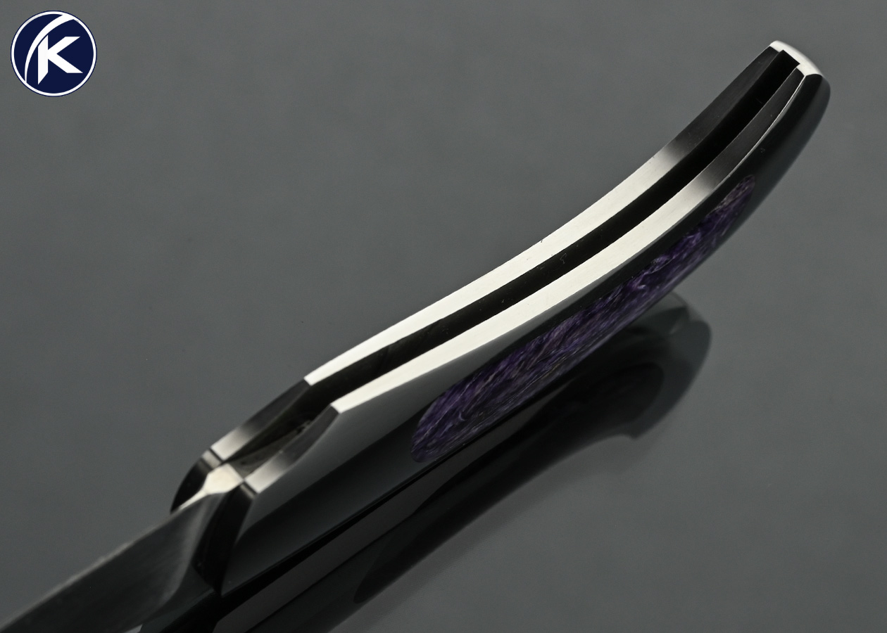 Steve Hoel Custom Knife Lavender Jade Interframe Lockback - Image 5