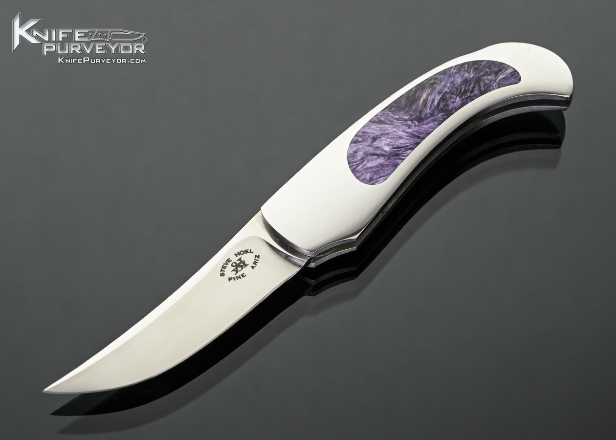Steve Hoel Custom Knife Lavender Jade Interframe Lockback 18526