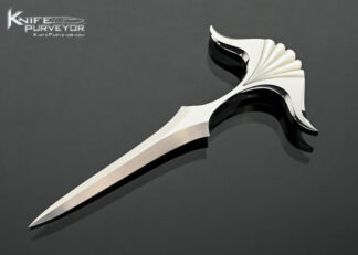 Wolfgang-Loerchner-Custom-Knife-Small-Fluted-Mother-of-Pearl-Push-Dagger-
