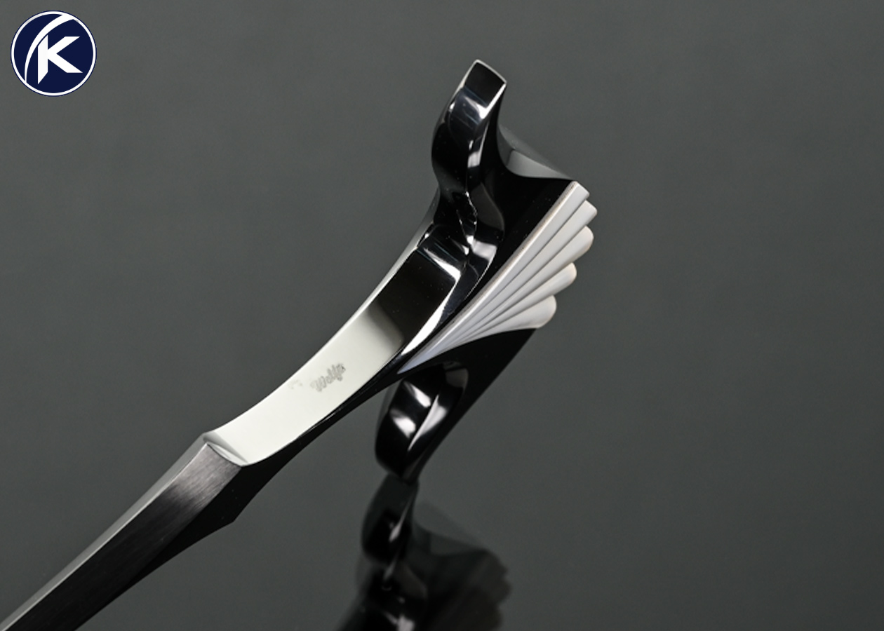 Wolfgang Loerchner Custom Knife Small Fluted Mother of Pearl Push Dagger - Image 4