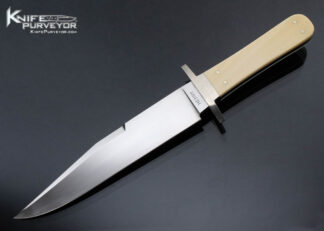 DE Henry Custom Knife #112 Mammoth Bowie "Art Segal"with Hairline Cracks 16191