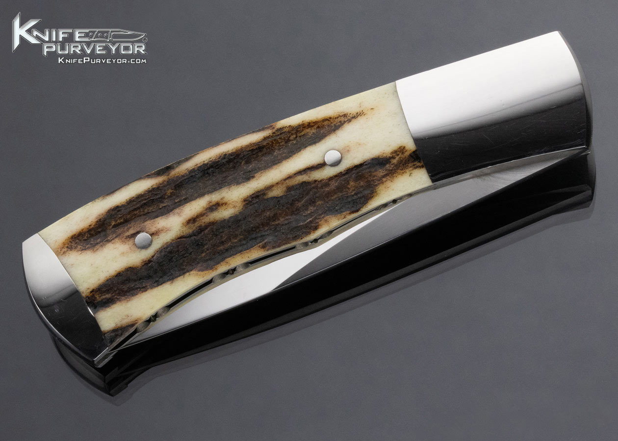 Scott Sawby Custom Knife Stag Selflock - Image 5