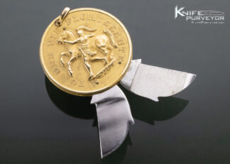 Toi Une Vie Florissante Gold 2 Blade Coin Knifes 14047