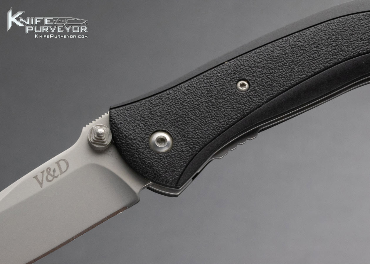 V&D Custom Knife Vallotton and Diskin Collaboration Double Action Automatic Scale Release Linerlock - Image 2