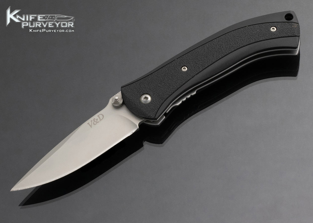 V&D Custom Knife Vallotton and Diskin Collaboration Double Action Automatic Scale Release Linerlock 14939